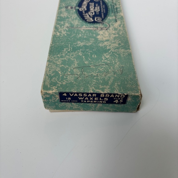 Antique vintage Will & Baumer orange taper candles - Picture 4 of 9